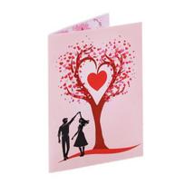 Pop Up Love Card 3D Love Hearts Tree Couple Card Valentine's Day
