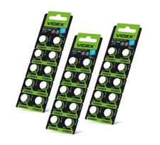 Baterijos Videx LR44 / AG13 1.5V Alkaline 158mAh, 30 vnt.