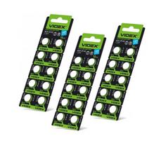 Baterija Videx AG10 / LR1130 Alkaline, 78mAh, 1.5V, 30 vnt.