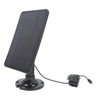 Kamera Saulės Baterijos Įkroviklis 10W 5V Micro USB Juodas Saulės Įkrovimo Skydelis Apsaugos Kamerai