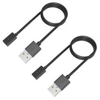 Įkroviklis, suderinamas su Xiaomi Redmi Watch 5/Redmi Watch 4/Smart Band 9/Smart Band 8 [2 vnt. rinkinys] 1 metro USB kabelis, laikrodžio įkrovimas juoda
