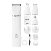 Dog Hair Clippers Grooming Kit with Nail Grinder 4 in 1 Cordless balta