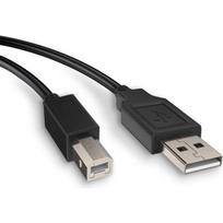 USB Spausdintuvo Kabelis - Bendrinis - 3 metrai - Suderinamas su Canon HP Dell Epson - USB 2.0 - Juodas