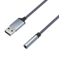 USB garso adapteris į 3,5 mm TRRS moterišką lizdą, ausinių jungtis, suderinamas su PC Windows, Mac, planšetiniu kompiuteriu, PS5, PS4 juoda