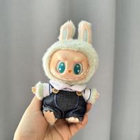 17 cm Mini Pliušinės Lėlės Drabužiai Apranga Aksesuarai Korėjai Kpop Exo Labubu I II Idolių Lėlės Sėdimas Vakarėlis Seilinukas Kelnės Kombinezonas
