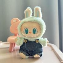 17 cm Mini Pliušinės Lėlės Drabužiai Apranga Aksesuarai Korėjai Kpop Exo Labubu I II Idolių Lėlės Sėdimas Vakarėlis Seilinukas Kelnės Kombinezonas