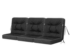 3-jų pagalvių komplektas sūpynėms Hobbygarden Venus 180 cm, juodas