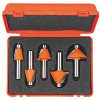 Frezų rinkinys CMT chamfer; 1/2'' (12,7 mm); 5 dalys