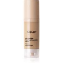 Inglot Skin Focused Care Face Foundation SPF 50 intensyvaus maskuojamojo poveikio makiažo pagrindas SPF 50 atspalvis Medium Olive 30 ml