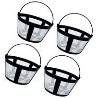 Pack Of 4 Reusable Nylon Coffee Filters Permanent Basket Coffee Filter Strainer Tool For Coffee Makers And Brewers