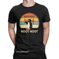Vyriški Moteriški Marškinėliai Noot Noot Pingu Pingvinas Mėmas Dovanų Juokingi Aukštos Kokybės Medvilniniai Marškinėliai Harajuku Marškinėliai Apvalia Kaklo Iškirpte Drabužių Spausdinimas XXXXL juoda