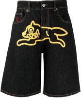Šortai Y2K džinsai Harajuku Hip Hop Flying Dog Grafikos Spausdinimo Retro Mėlyni Baggy Džinsai Sportiniai Šortai Vyrams Moteriškiems Aukšto Liemens Laisvalaikio Šortai M