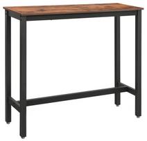 Baro stalas Songmics Rustic 120x40 cm, rudas/juodas, 70x100