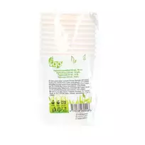 Balti popieriniai puodeliai 8OZ, 1 vnt