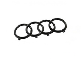 VAG Audi TT TTRS žiedai, emblema, užrašas, logotipas, užpakalinės durys, blizgios juodos spalvos 8S0853742AT94 Originali