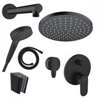 Hansgrohe potinkinė dušo sistema juodos spalvos 7 in 1