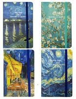 Užrašų knygelė VINCENT VAN GOGH, Centrum, A6, 80 lapų, 77gsm, linija, kietu viršeliu, su skirtuku ir gumele