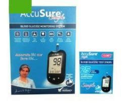 AccuSure Simple 4-os kartos kraujo gliukozės monitoringo sistema | NEMOKAMAS PRISTATYMAS