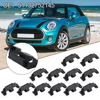 12 vnt. Žibintų apdailos žiedų spaustukai Mini Cooper R55 R56 R57 R58 51132752145 blue