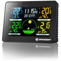 BRESSER Quadro NLX - Termometras / Higrometras su 3 lauko jutikliais