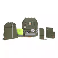 Mokyklinės kuprinės rinkinys Lassig Flexy Unique olive