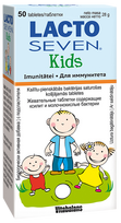 LACTO SEVEN Kids kramtomosios tabletės, 50 vnt.