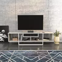TV stovas, Hanah Home, baltas, 150 x 40 x 35,2, cm