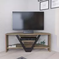 TV stovas, Hanah Home, graikinis riešutas Juoda, 90 x 36,8 x 35, cm