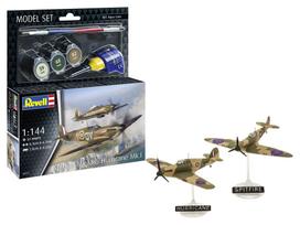 Revell - Spitfire Mk.Ia & Hurricane Mk.I dovanų komplektas, 1/144, 63771