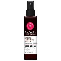 The doctor maksimalia energija suteikiantis purškiklis plaukams keratinas + argininas + biotinas, 150 ml