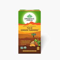 Organic India Tulsi Ginger Turmeric - 25 Tea Bags FREE SHIPPING
