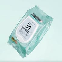 VT COSMETICS Mild 31℃ Skin Pack Glutathione 100ea - Instant Brightening & Soothing Toner Pads Infused with Glutathione & Peptides 1 EA