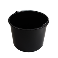 Kibiras, plastikinis, 20 l, spl. juoda