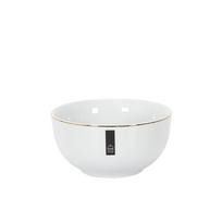 Dubuo porcelianinis baltas auksuotu krašteliu 500 ml Home Deco KA4575