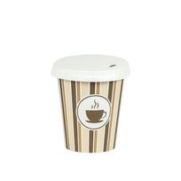 Puodeliai popieriniai vienkartiniai su dangteliais 250 ml 6vnt ECO BA01054076883