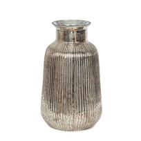 Vaza stiklinė bronzos spalvos 16x16x26.5 cm  Art glass
