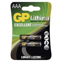 Ličio baterijos AAA, 1.5 V, 2 vnt.