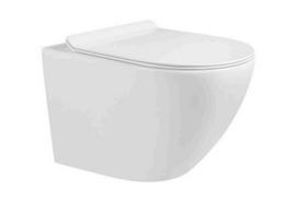 DOMOTECHNIKA Zoldo aukščiausios klasės tualeto puodas, Typhoon Tornado + SLIM Soft Close sėdynė iš duroplastiko, balta