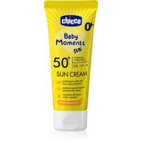 Chicco Baby Moments Sun apsaugos nuo saulės kremas, SPF 50+ vaikams nuo gimimo 75 ml