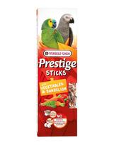 VERSELE-LAGA Prestige Sticks 2 daržovių ir kiaulpienių kolbos didelėms papūgoms 140g
