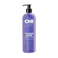 CHI Ionic Color Illuminate Platinum Blonde Shampoo Spalvos atgaivinimo šampūnas, 739ml