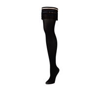 Kix'ies Kix'ies Keila Thigh-High Stockings D Black No-Slip Grip