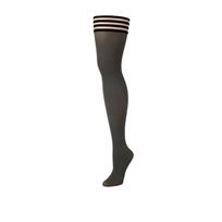 Kix'ies Kix'ies Sierra Thigh-High Stockings Argyle Grey, Size B