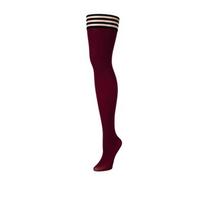 Kix'ies Kix'ies Heather Thigh-High Tights A Red - No-Slip Opaque Finish