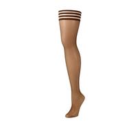Kix'ies Kix'ies Andie Thigh Highs D Brown - Fishnet, No-Slip, Plus Size