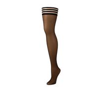Kix'ies Kix'ies Marissa Thigh-High Tights C Chocolate Brown No-Slip Design