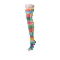 Kix'ies Kix'ies Gilly Thigh High Rainbow Tie-Dye Stockings Size D
