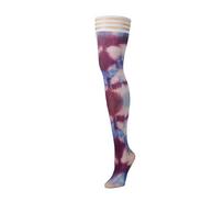 Kix'ies Kix'ies Madisen Thigh-Highs B Blue Tie-Dye, No-Slip System Comfort