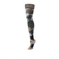 Kix'ies Kix'ies MacKenzie Thigh-High Stockings B Black Tie-Dye No-Slip Grip
