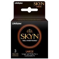 Prezervatyvai be latekso SKYN Large (3 vnt.)